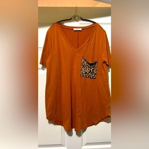 Women’s Fall Cheetah Print Top